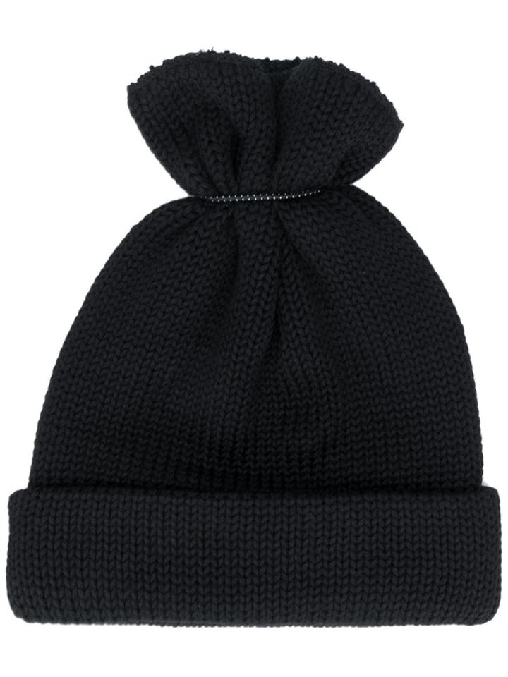 Hender Scheme Chunky Knit Beanie - Black