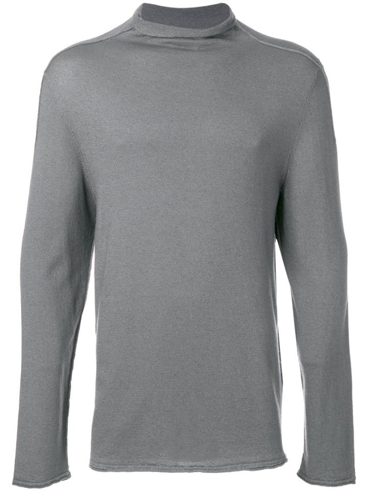 Transit Classic Turtle Neck Pullover - Grey