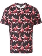 Ps Paul Smith Palm Tree Print T-shirt, Men's, Size: M, Black, Cotton