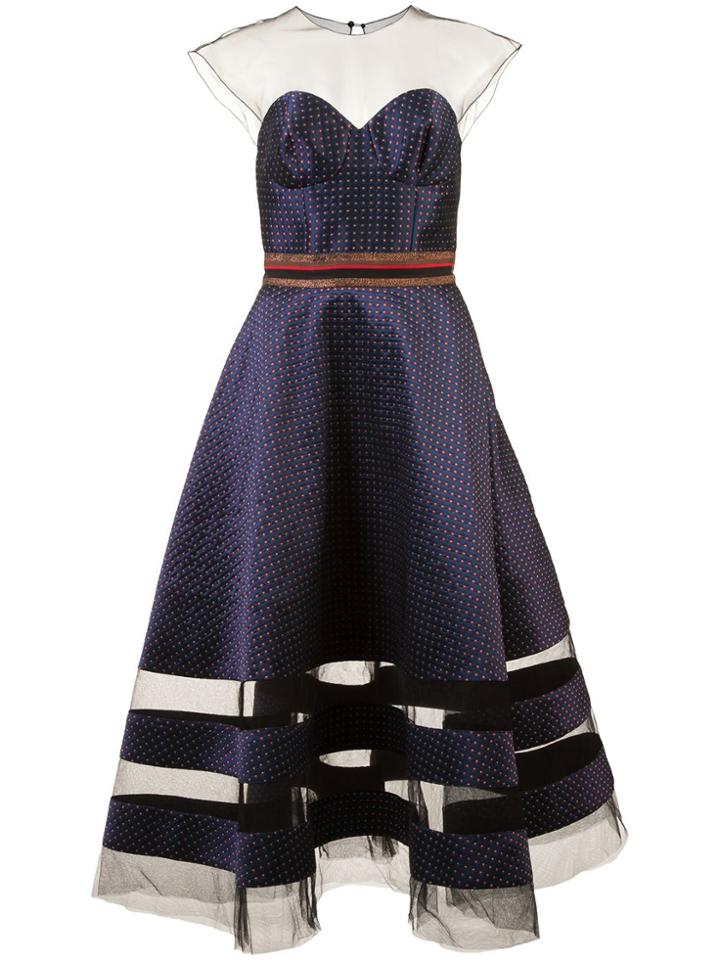 Sachin & Babi Joanna Flared Dress - Blue