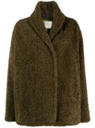 Forte Forte Oversized Faux Shearling Jacket - Brown