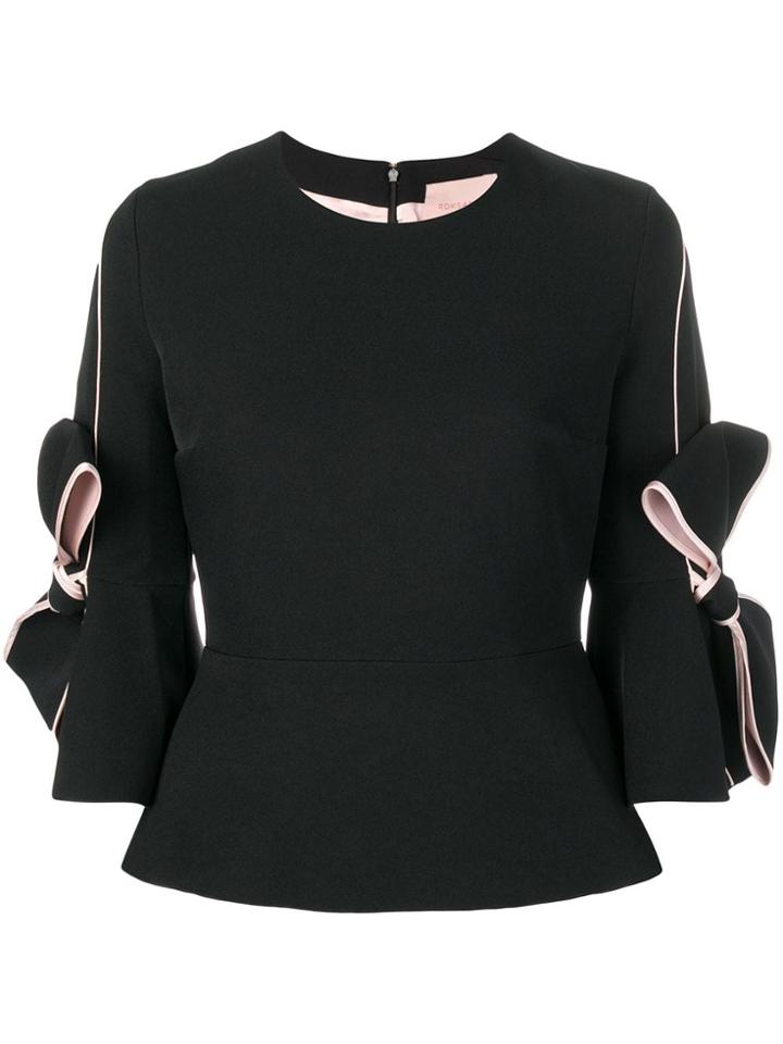Roksanda Kemi Peplum Top - Black