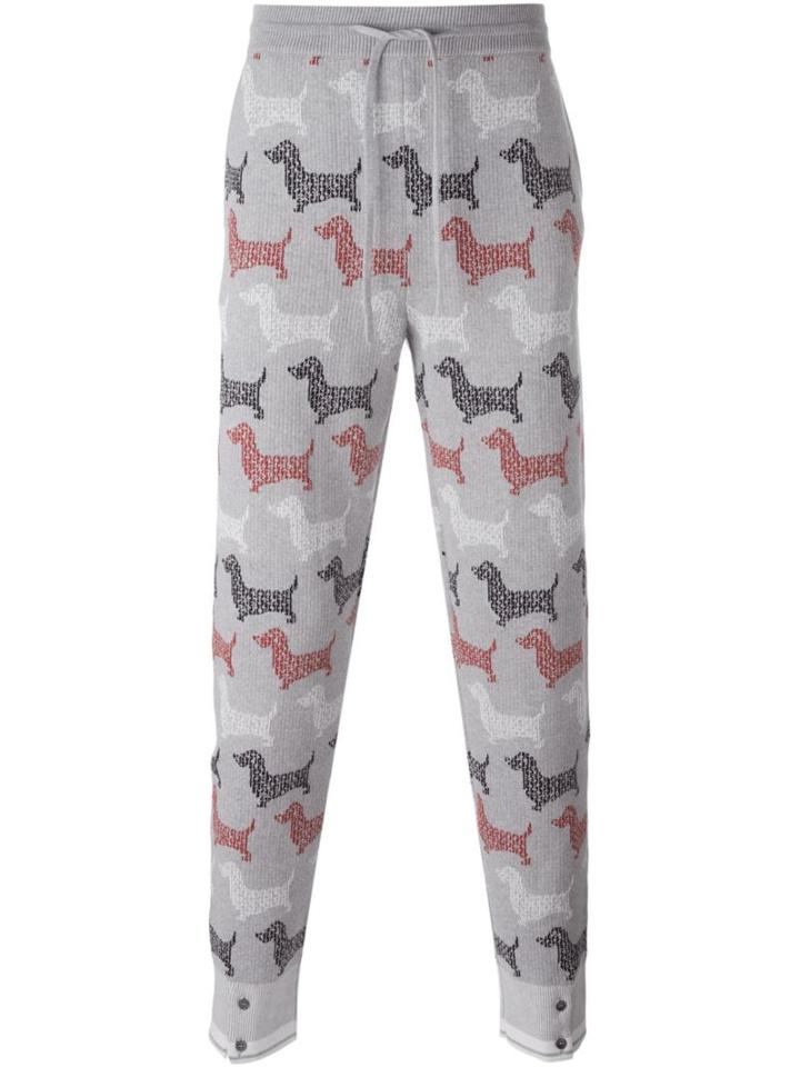 Thom Browne Dog Print Joggers