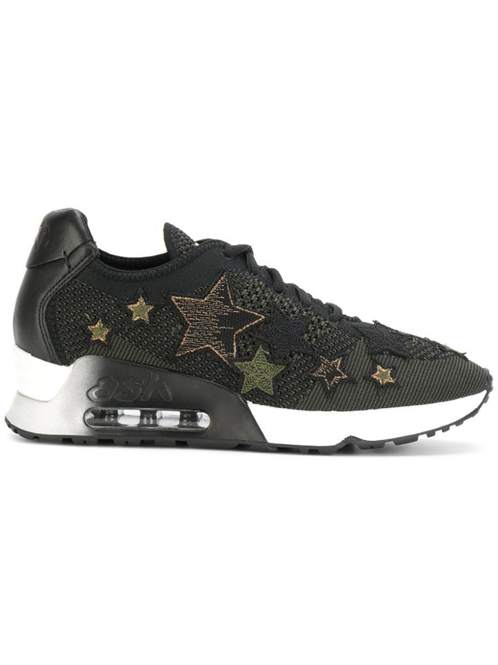 Ash F17 Lucky Star Army Sneakers - Black