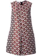 Philosophy Di Lorenzo Serafini Leaves Jacquard Flared Dress, Women's, Size: 44, Polyester