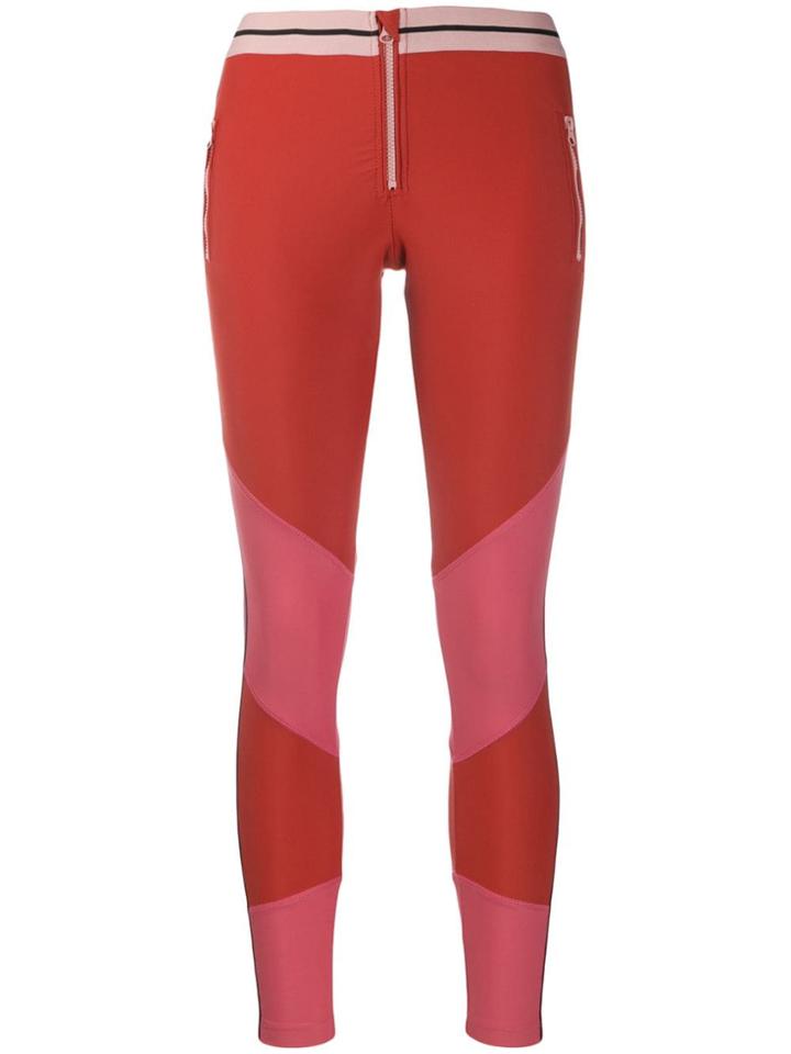 Love Stories Panelled Leggings - Red