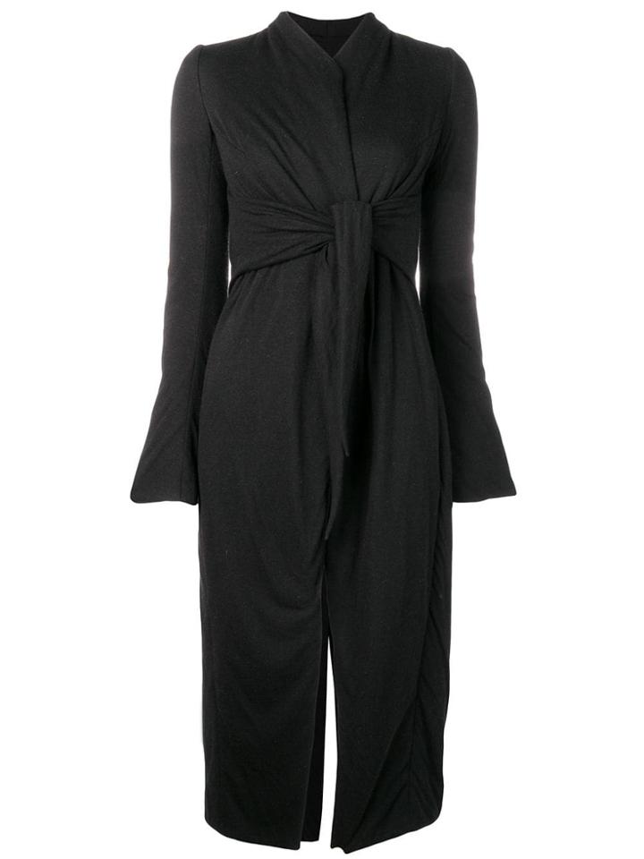 Rick Owens Lilies Tie Waist Cardigan - Black