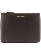 Comme Des Garçons Wallet Logo Stamp Purse - Brown
