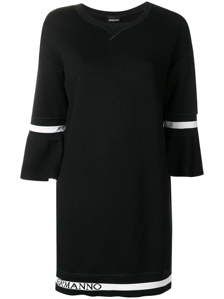 Ermanno Ermanno Logo Detail Dress - Black
