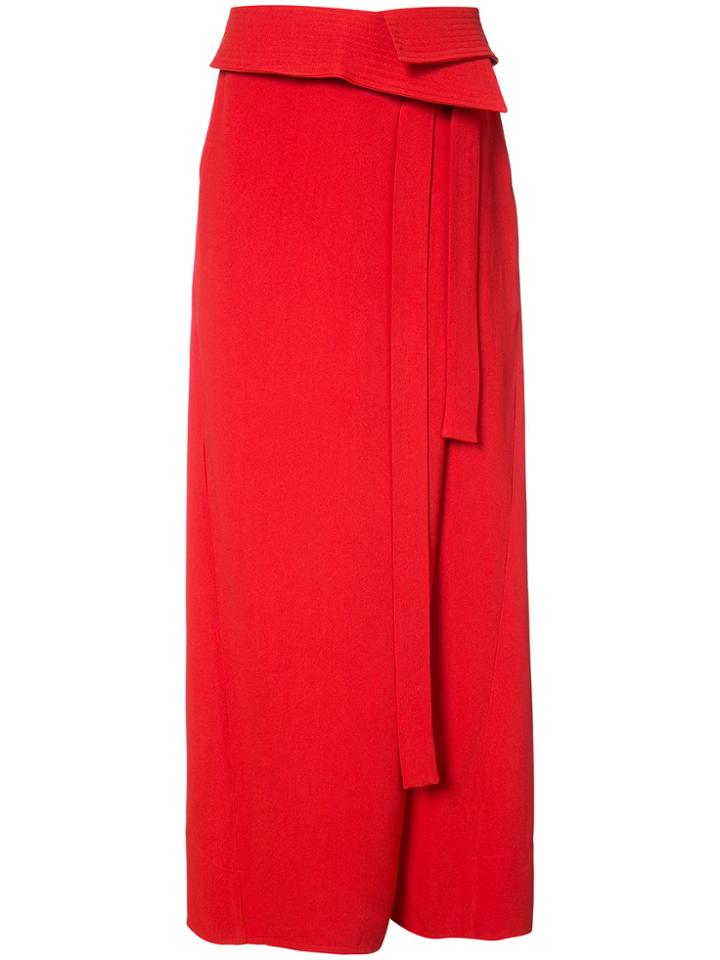 Osklen Osklen X Tarsila Wide Wrap Trousers - Red