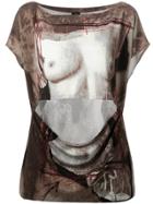 Jean Paul Gaultier Vintage Bust Print Tunic T-shirt - Brown