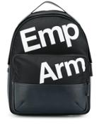 Emporio Armani Logo Printed Backpack - Blue