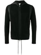 Moncler Hooded Cardigan Jacket, Men's, Size: Medium, Black, Cotton/polyamide