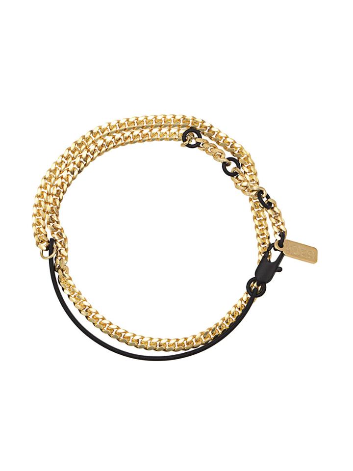 Hues Mini Cuff Mix Wrap Bracelet - Metallic