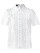Rochas Sheer Lace Blouse, Women's, Size: 40, White, Silk/cotton/spandex/elastane