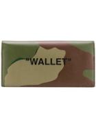 Off-white Camouflage Continental Wallet - Green