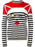 Ermanno Scervino 'cat Wink' Striped Jumper, Men's, Size: 48, Red, Cotton
