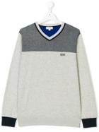 Boss Kids Teen Contrast Sweatshirt - Grey