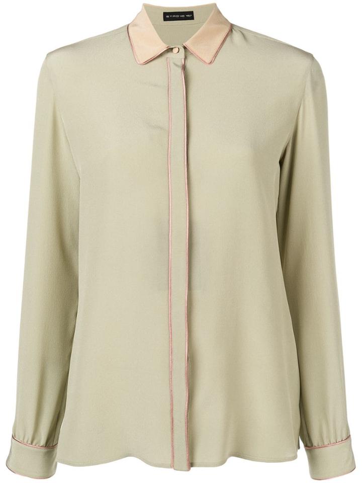 Etro Trimmed Shirt - Green