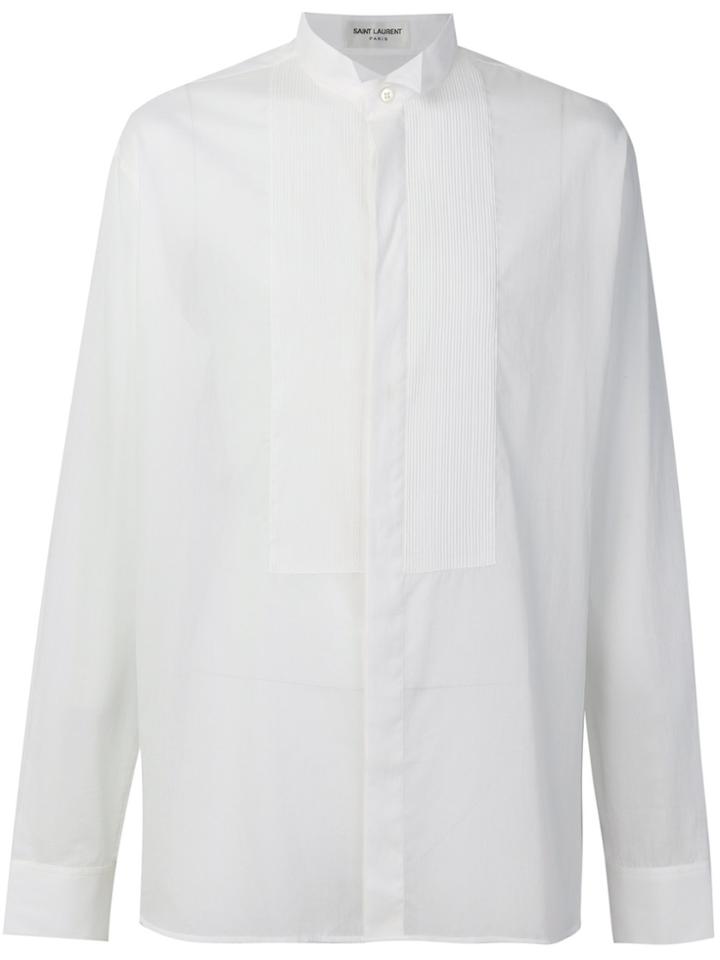 Saint Laurent High Neck Shirt - White