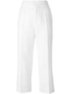 Marni - Cropped Trousers - Women - Cotton - 42, Women's, White, Cotton