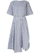 Juun.j Striped Midi Dress - White