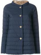 Herno Long Sleeved Quilted Jacket - Blue