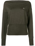 Vivienne Westwood Slash Neck Sweater - Green