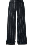 Thom Browne Shadow Striped Sack Trousers - Blue