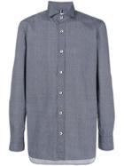 Luigi Borrelli Printed Button-down Shirt - Blue