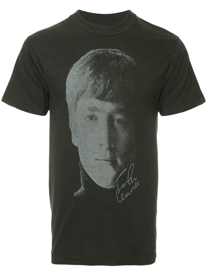 Fake Alpha Vintage John Lennon Print T-shirt - Black