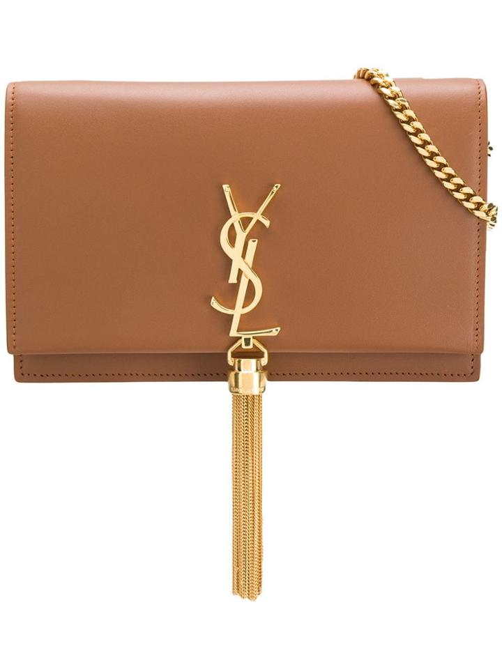Saint Laurent Kate Tassel Bag - Brown