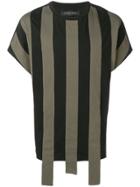 Christian Pellizzari Contrasting Bands T-shirt - Green
