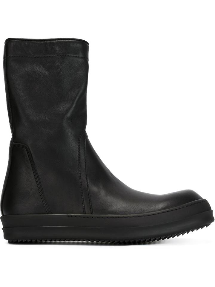Rick Owens Calf Length Boots