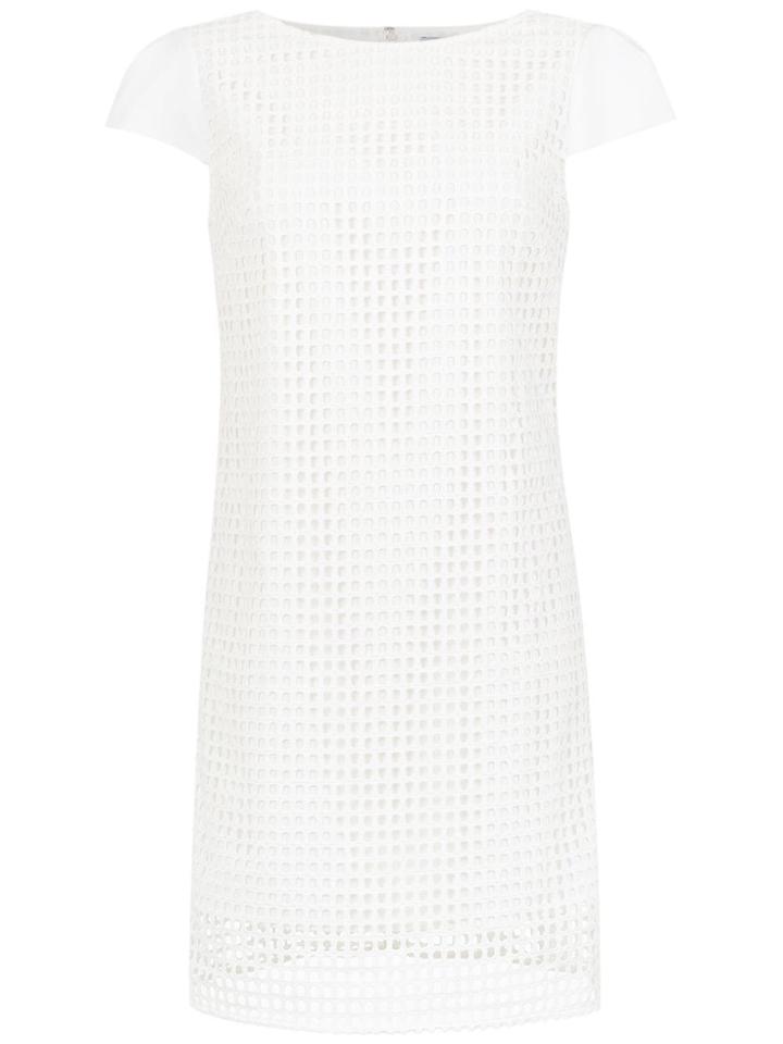 Tufi Duek Short Sleeved Shift Dress - White