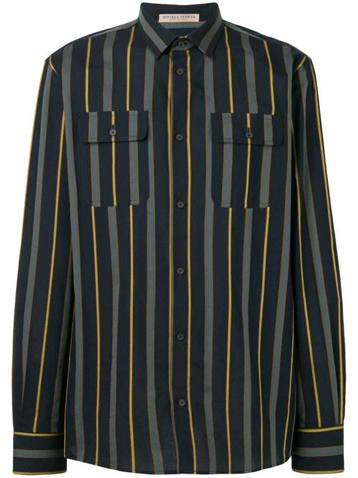 Bottega Veneta Multi-stripe Shirt - Blue