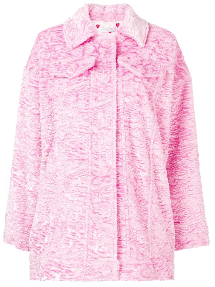 Vivetta Hayez Textured Jacket - Pink & Purple