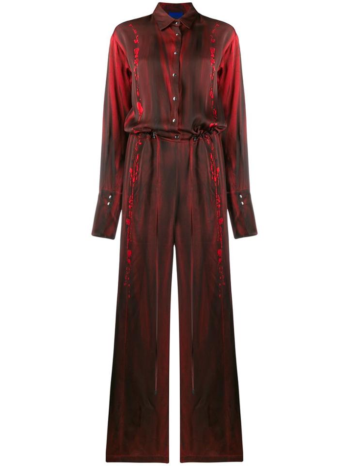 Ilaria Nistri Drawstring Waist Jumpsuit - Red