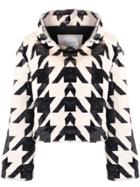 Redemption Patterned Windbreaker Coat - White