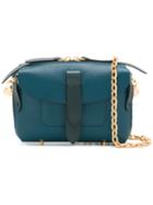 Pugnetti - Parma Shoulder Bag - Women - Calf Leather - One Size, Women's, Blue, Calf Leather