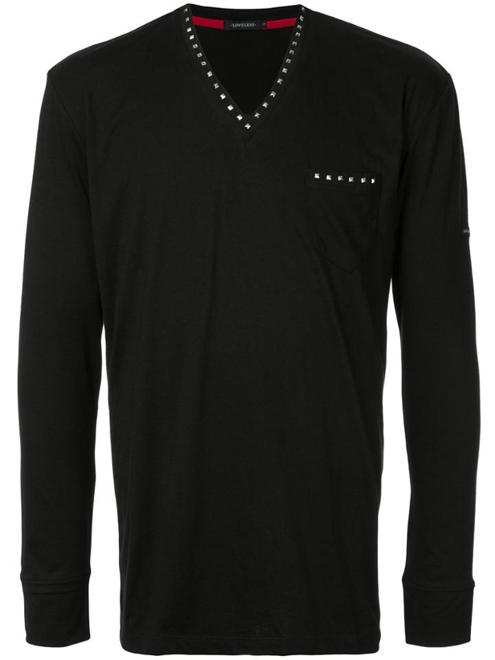 Loveless Studded T-shirt - Black