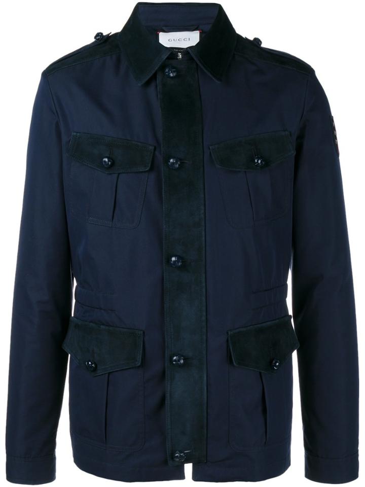 Gucci Slim-fit Safari Jacket - Blue