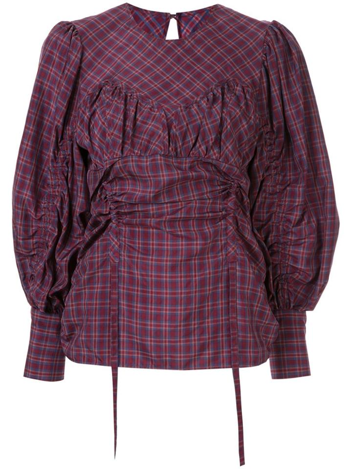 Muller Of Yoshiokubo Médina Check Blouse - Purple