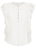 Nk Crocheted Top - White