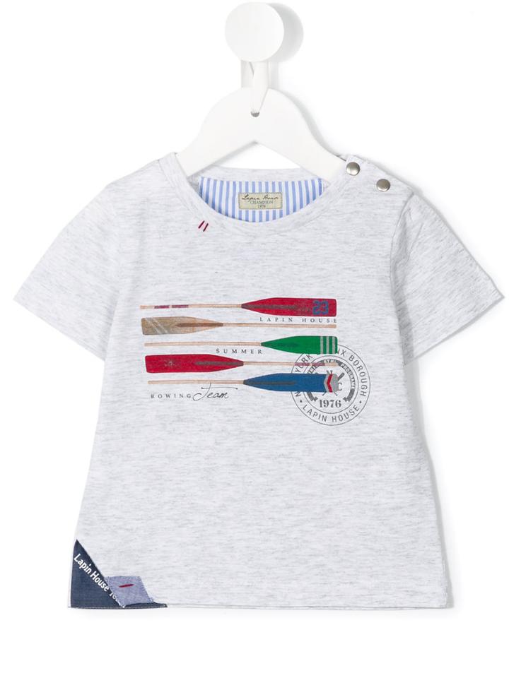 Lapin House - Rowing T-shirt - Kids - Cotton/tactel - 12 Mth, Grey