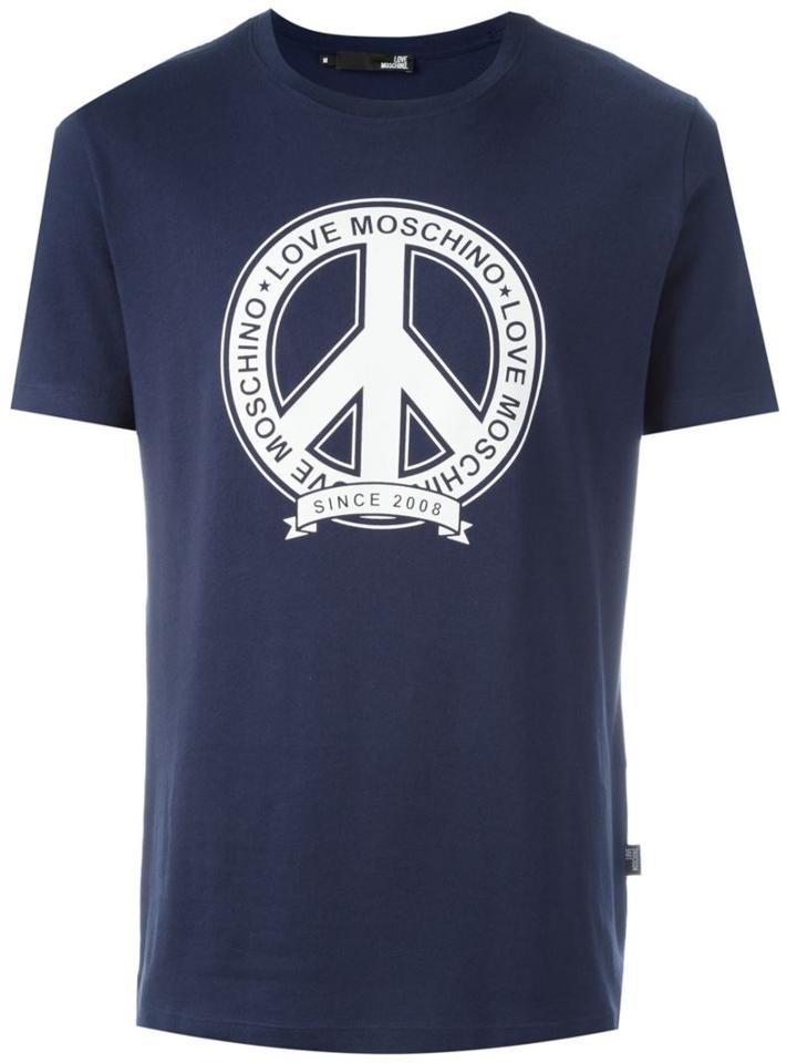 Love Moschino Peace Print T-shirt