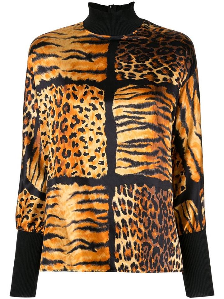 Christian Dior Pre-owned Leopard Print Top - Brown