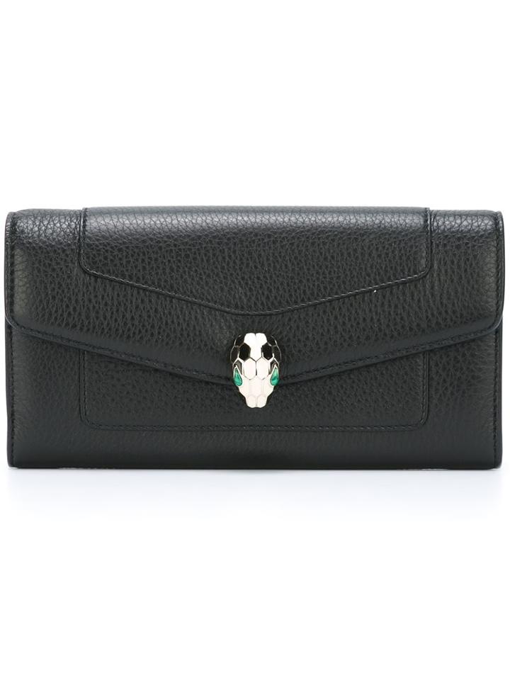 Bulgari Flap Elongated Wallet