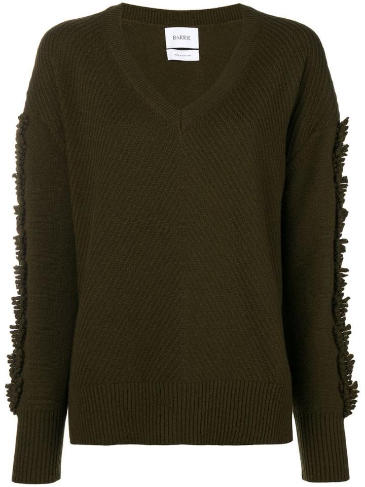 Barrie Troisieme Dimension Cashmere V-neck Pullover - Green