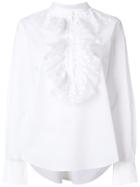 Chloé Poplin Embroidered Blouse - White
